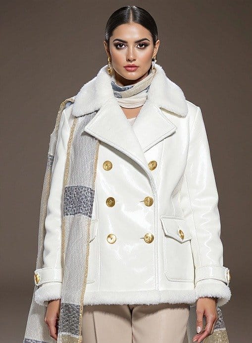 White Leather Coat